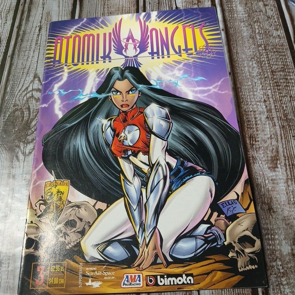 ATOMIK ANGELS 3 Steve Ellis SHI Vol 1 CRUSADE COMICS 1997 GGA Vampi